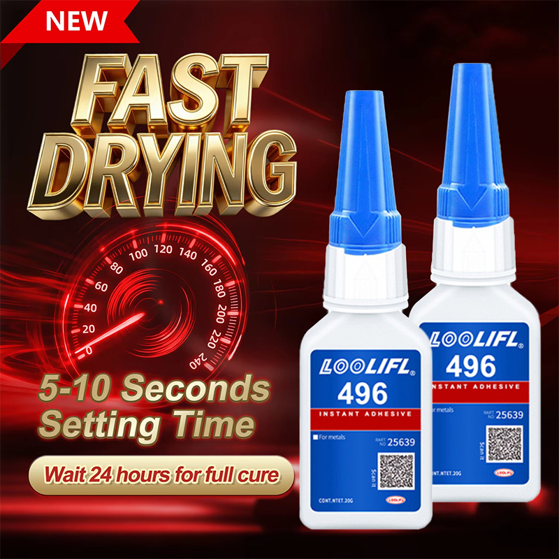 Art Craft Materials - Loolifl496 Strong Adhesive Quick-Drying Glue, Fast-Curing