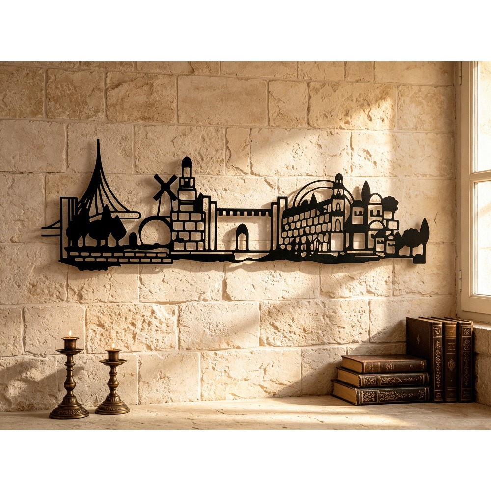 Art & Craft Fair - CIFBUY Metal Wall Art Jerusalem Skyline