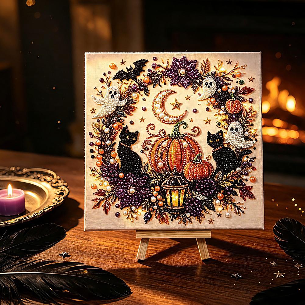 Art Craft Halloween - Halloween Pumpkin 3D Pearl Art DIY
