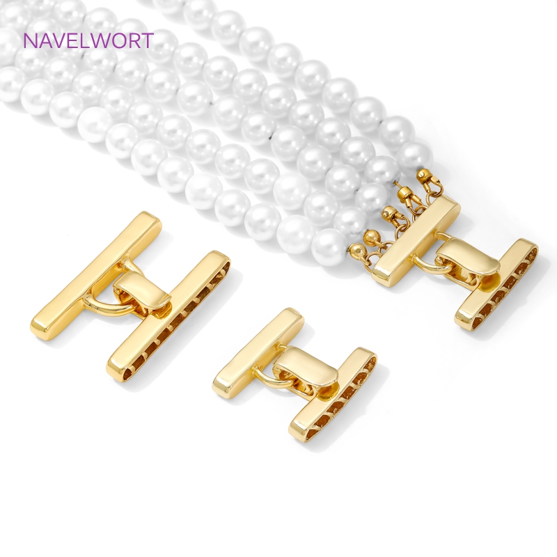 Art Craft Making - Multi Strands Necklace Clasp 18K Gold