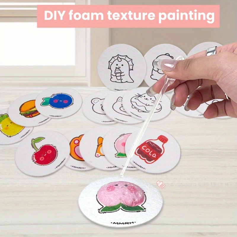 Art Craft Board - 10Pcs Round/Flower/Love heart Board Paper, Foam
