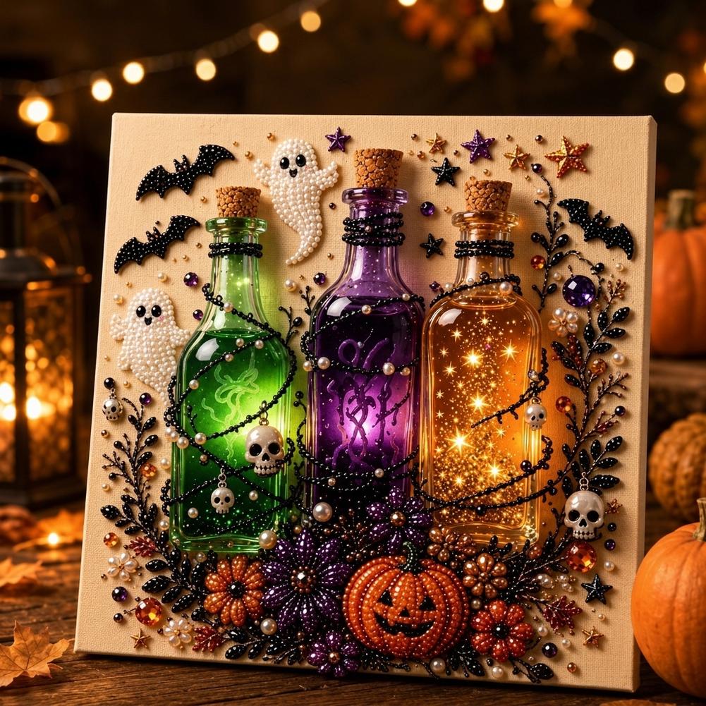 Halloween Ghost & Pumpkin 3D P - Art Craft Halloween ulasan dan harga
