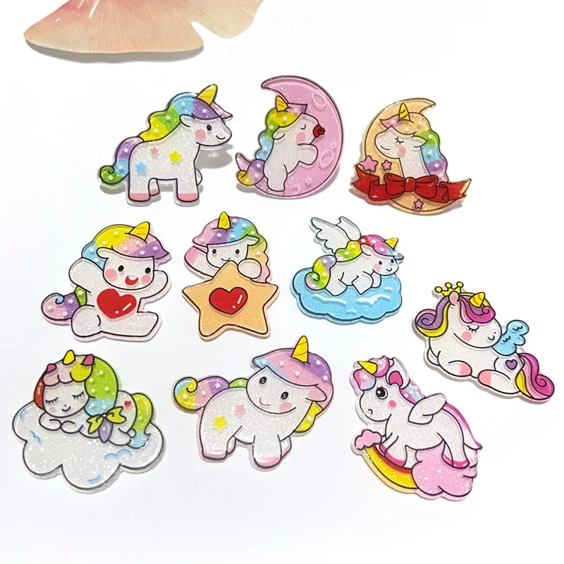 10Pcs/lots New Planar Unicorn  - Art Craft Unicorn ulasan dan harga