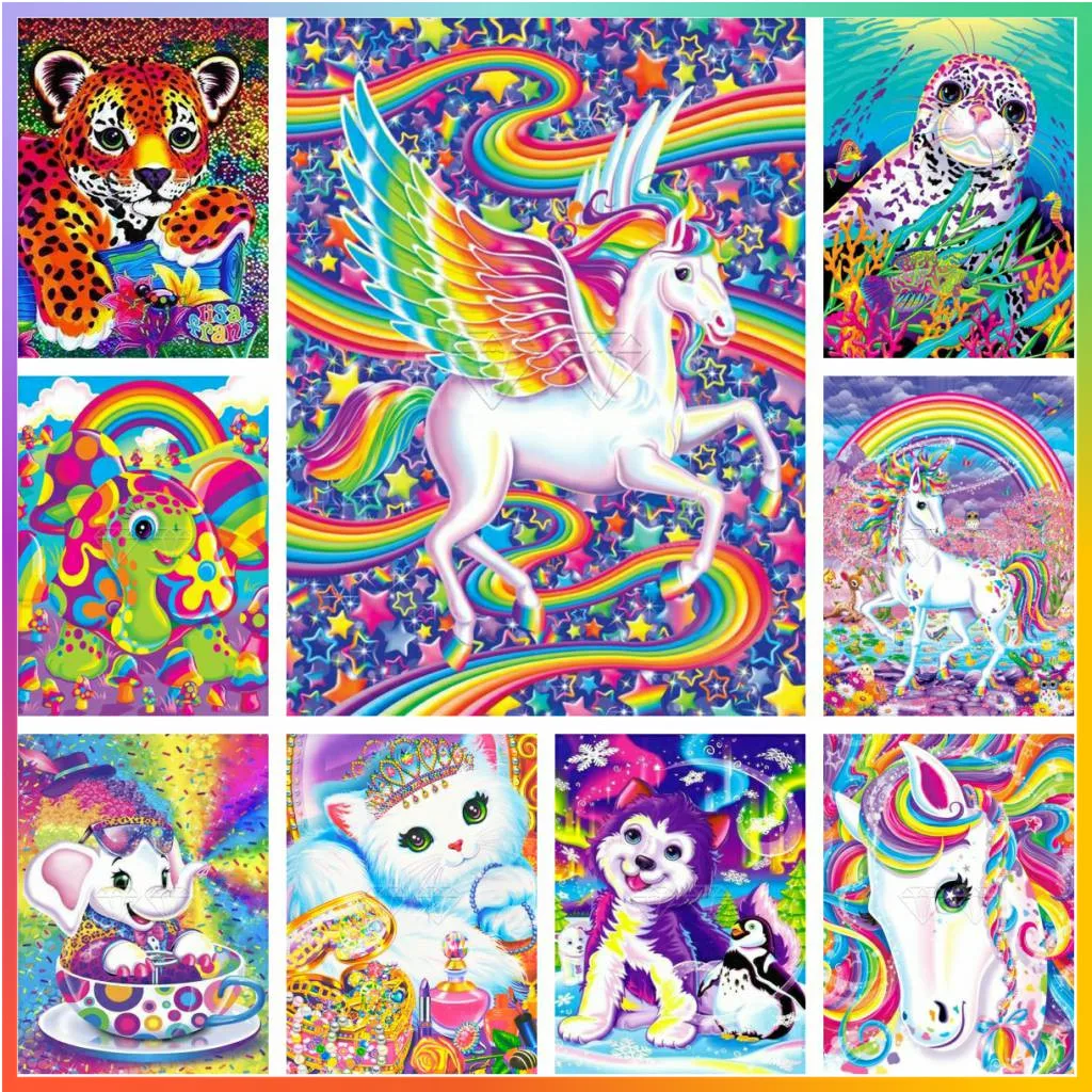 1PC frameless Paint Cartoon An - Art Craft Unicorn ulasan dan harga