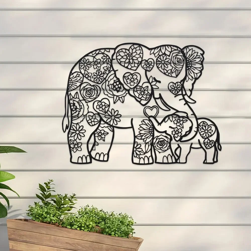 Elegant Minimalist Abstract Ar - Art Craft Elephant ulasan dan harga
