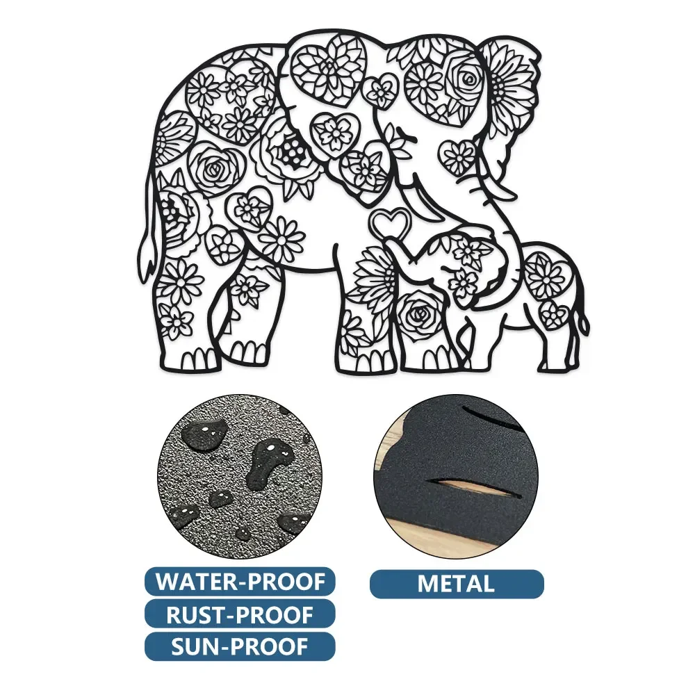 Elegant Minimalist Abstract Ar - Art Craft Elephant ulasan dan harga