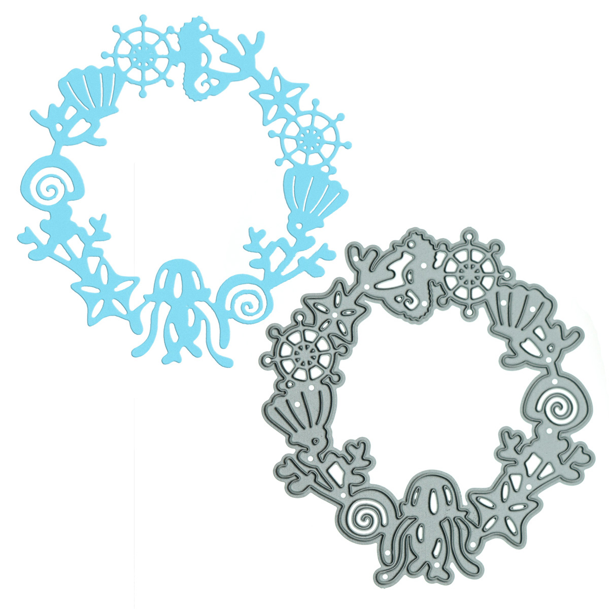 Small Nauticl Wreath Ocean Met - Art Craft Jellyfish ulasan dan harga