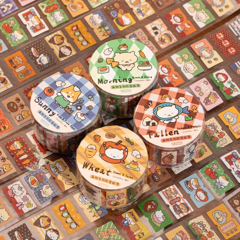 Cartoon Cat Washi Tape Set of  - Art Craft Materials ulasan dan harga
