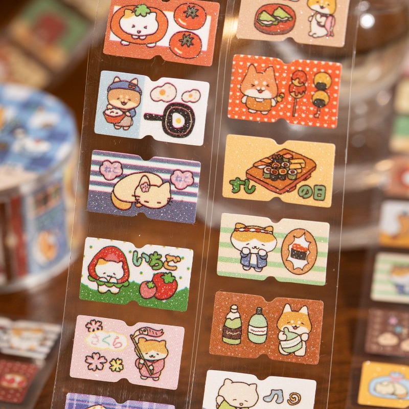 Cartoon Cat Washi Tape Set of  - Art Craft Materials ulasan dan harga