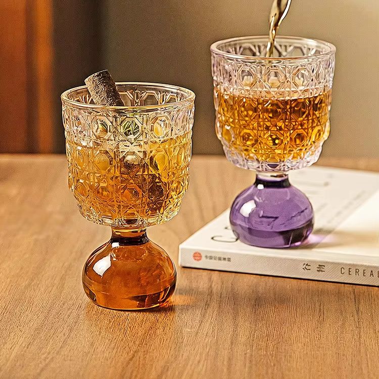 Style Gem Pattern Glass Cup wi - Art Craft Glasses ulasan dan harga