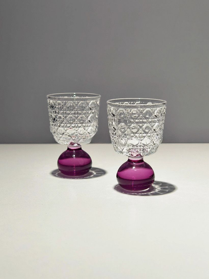Style Gem Pattern Glass Cup wi - Art Craft Glasses ulasan dan harga