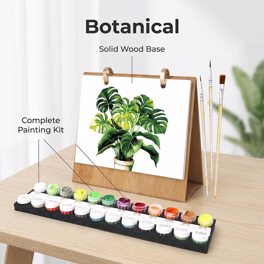 2027 DIY Painting Desk Calenda - Watercolor Brush Pen ulasan dan harga