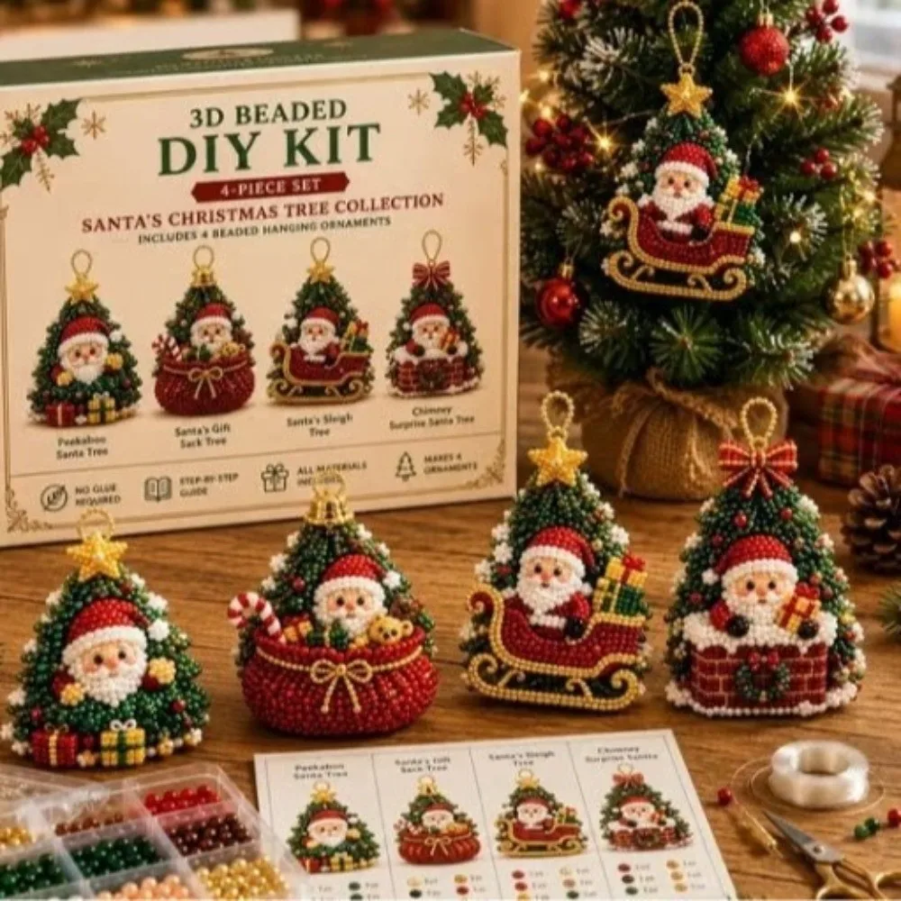 Santa Claus Christmas Pearl Ar - Art Craft Cat ulasan dan harga