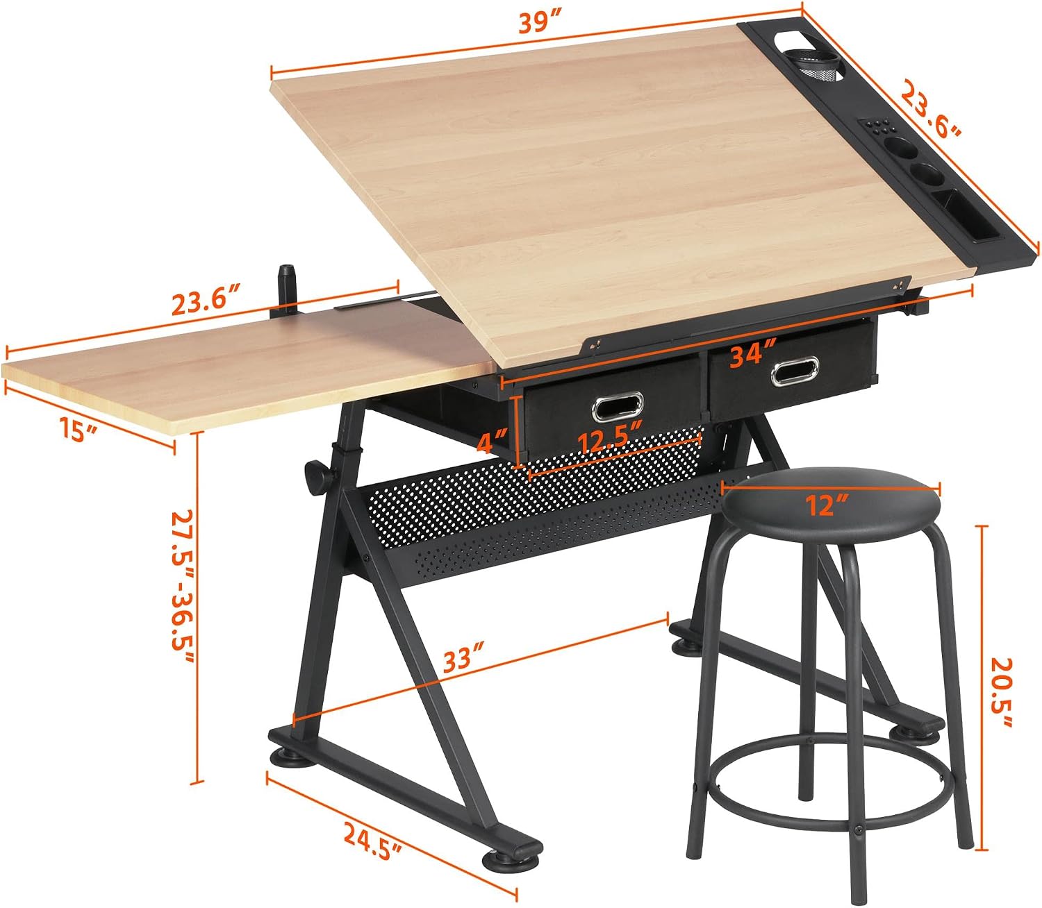 Adjustable Drafting Table Art  - Art Craft And ulasan dan harga