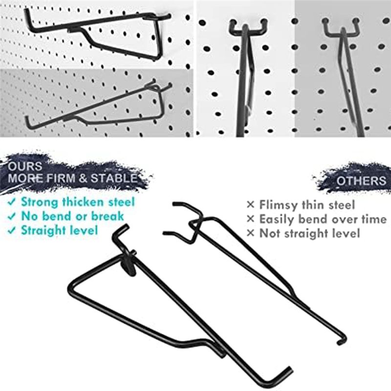 75STO-Peg Board Shelf Hooks, 8 - Art Craft Board ulasan dan harga
