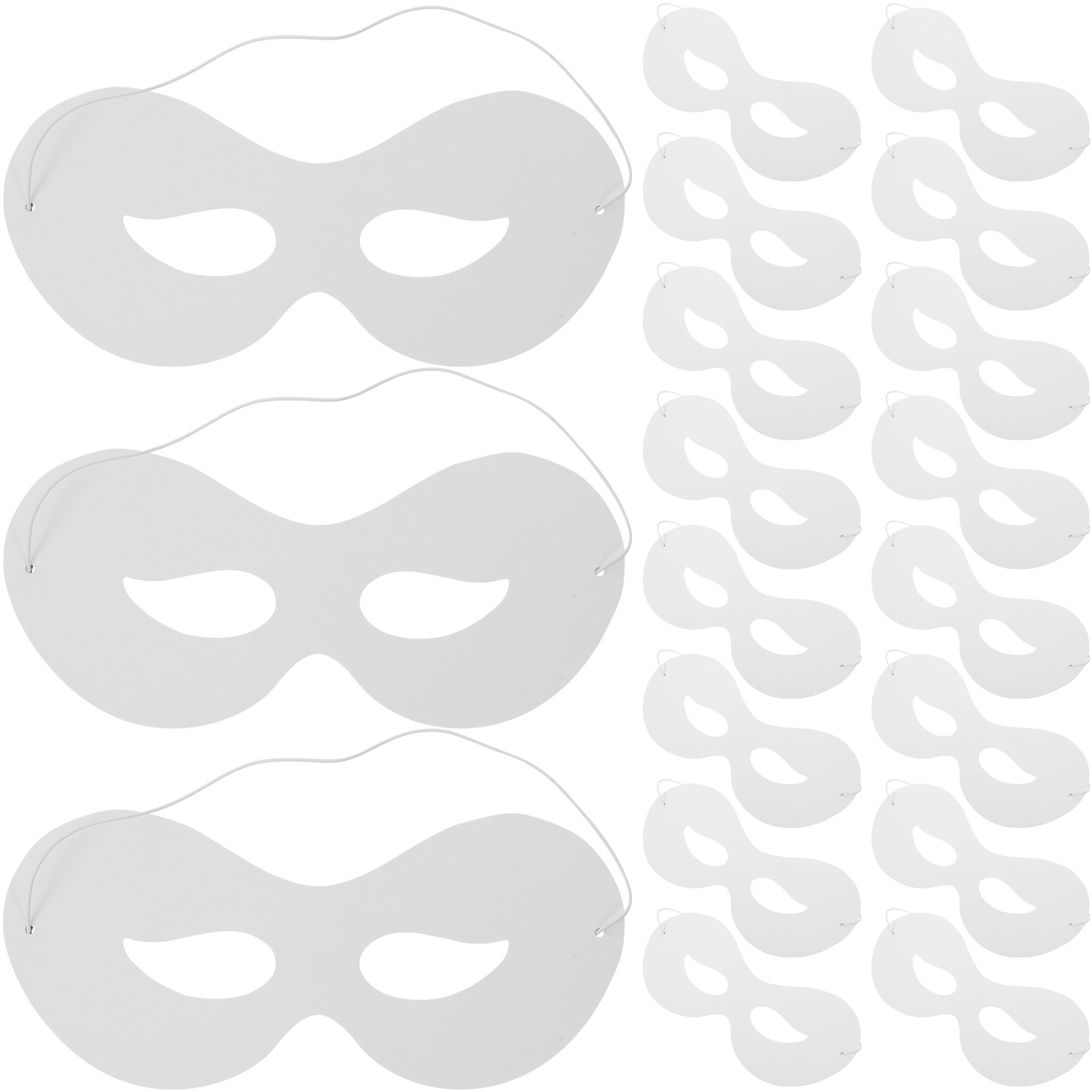 40Pcs Color Your Own Masks Bla - Art Craft In Paper ulasan dan harga