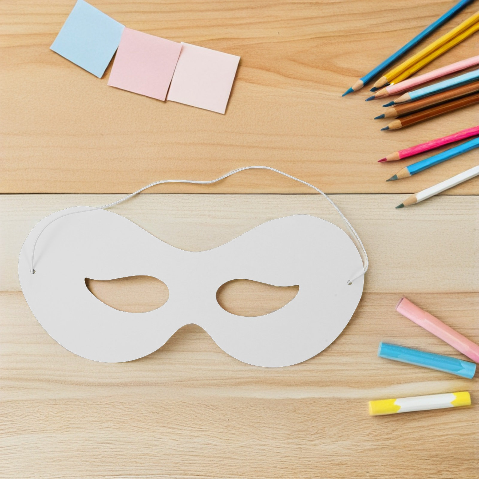 40Pcs Color Your Own Masks Bla - Art Craft In Paper ulasan dan harga