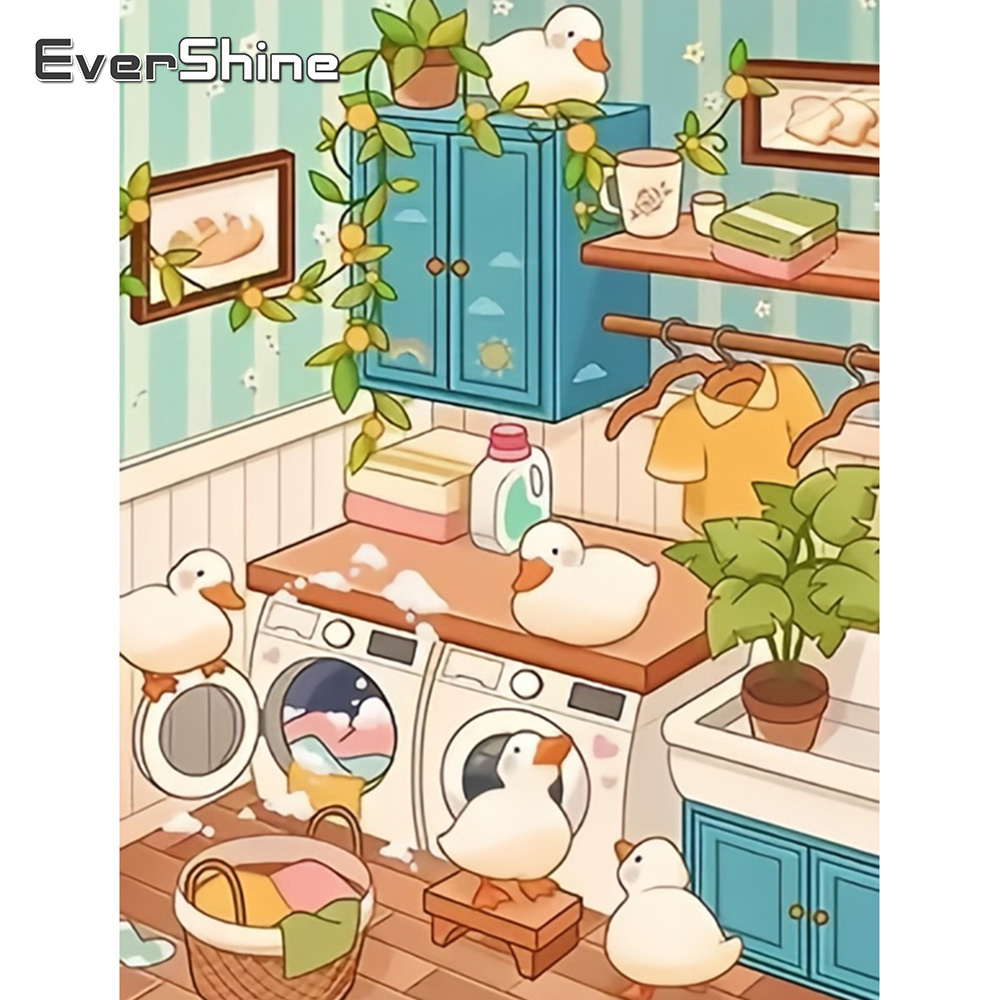 EverShine Full Square Round Di - Art Craft Duck ulasan dan harga