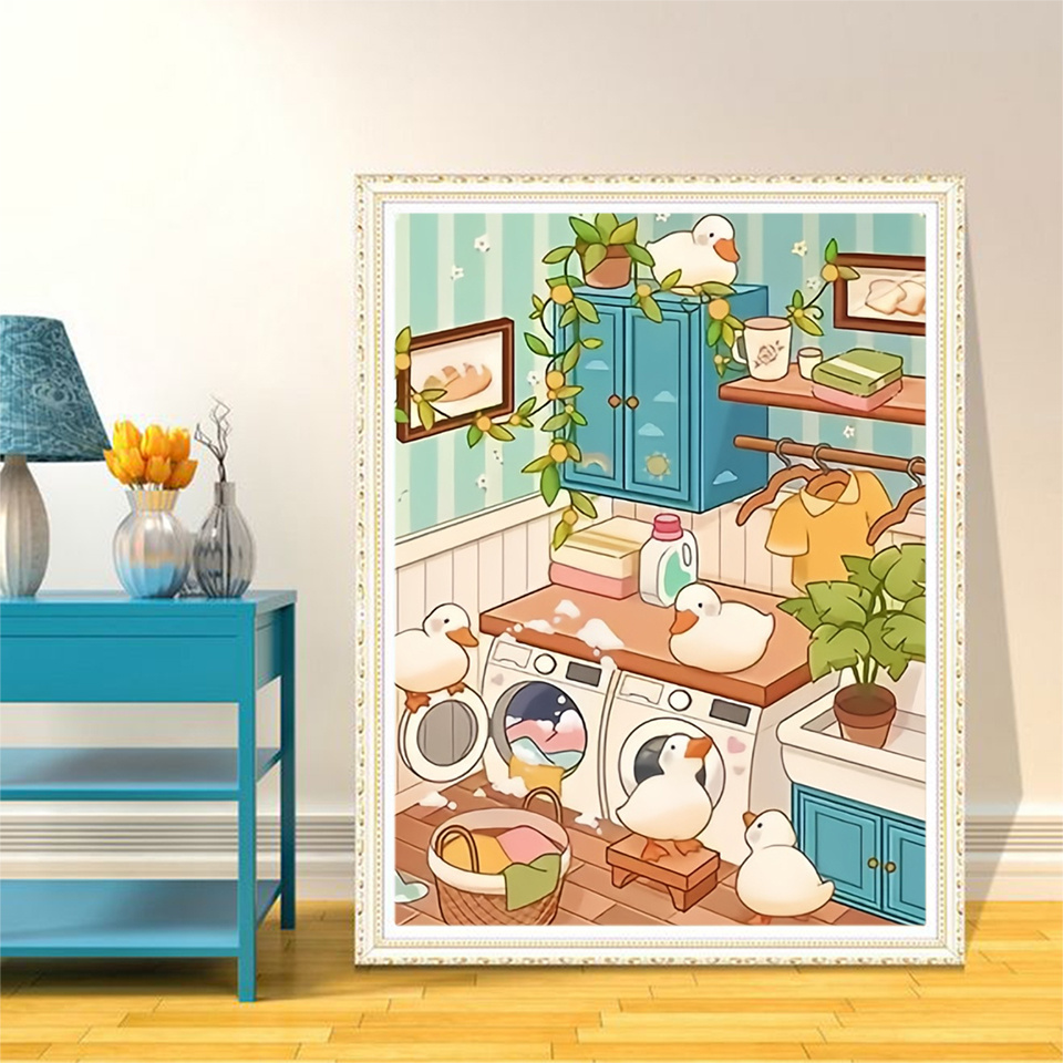 EverShine Full Square Round Di - Art Craft Duck ulasan dan harga