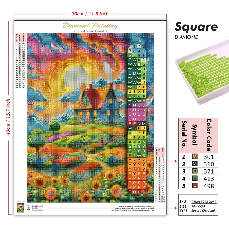 5D DIY Diamond Painting Kit Gr - Art Craft Kite ulasan dan harga