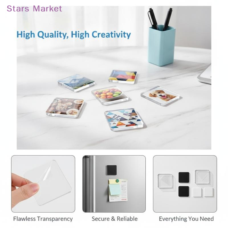 5Sets DIY Transparent Acrylic  - Art Craft Materials ulasan dan harga
