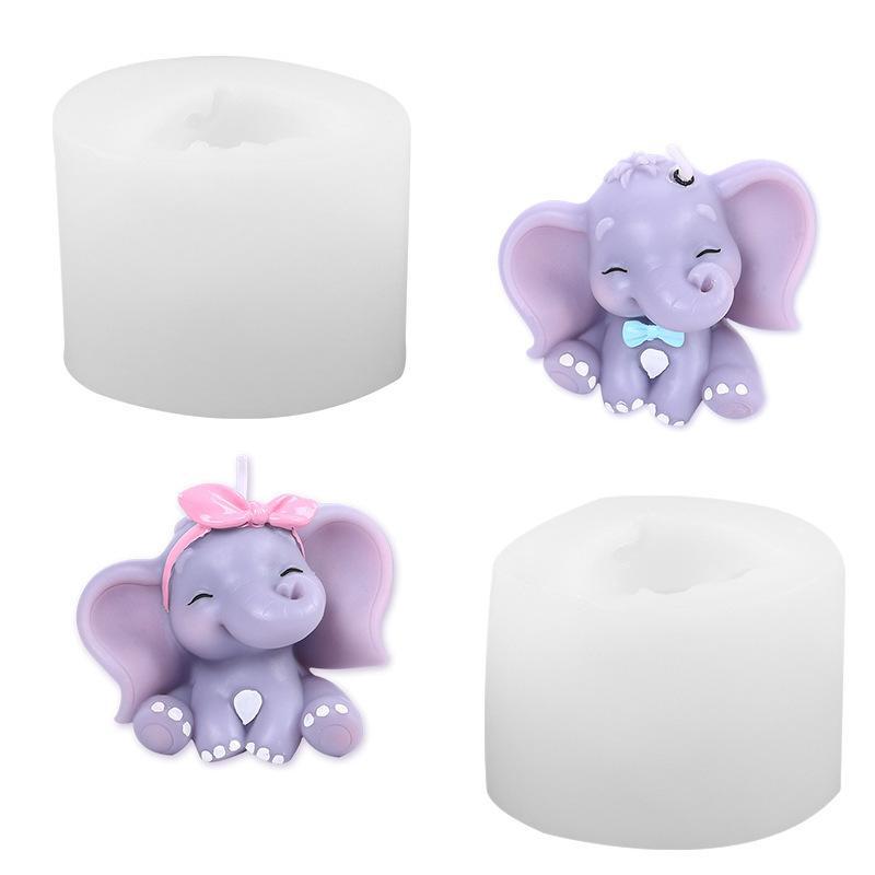 Cute 3D Elephant Silicone Cand - Art Craft Elephant ulasan dan harga