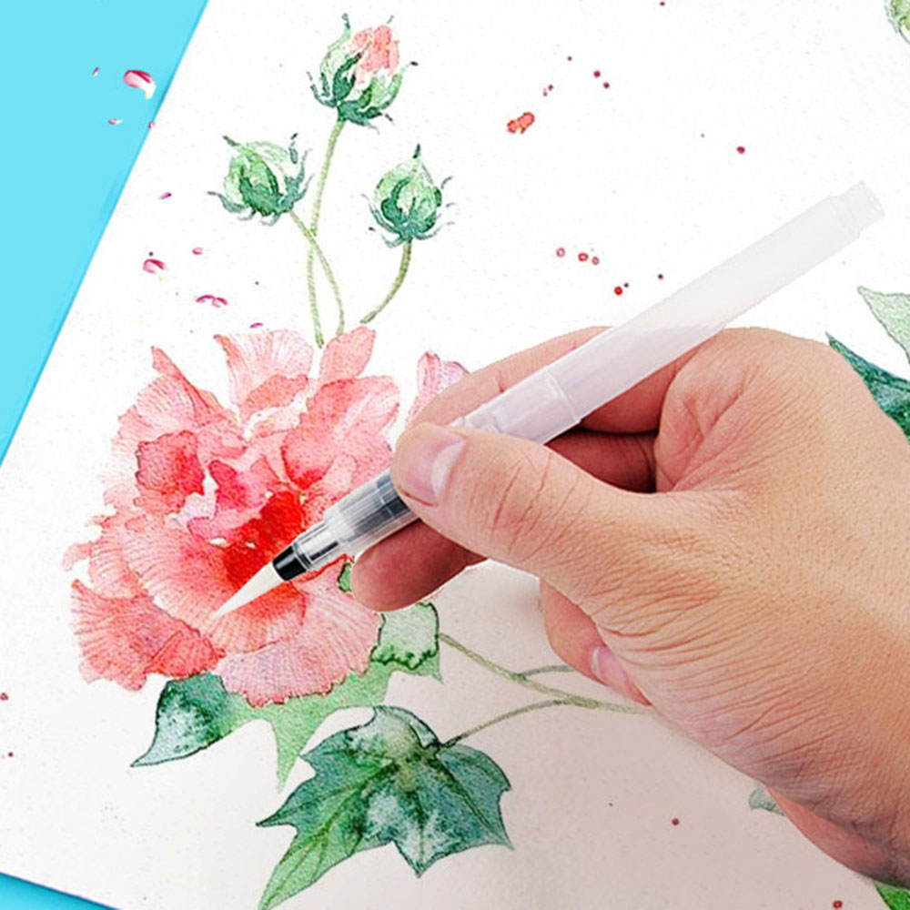 6Pcs/set Refillable Water Brus - Watercolor Brush Pen ulasan dan harga