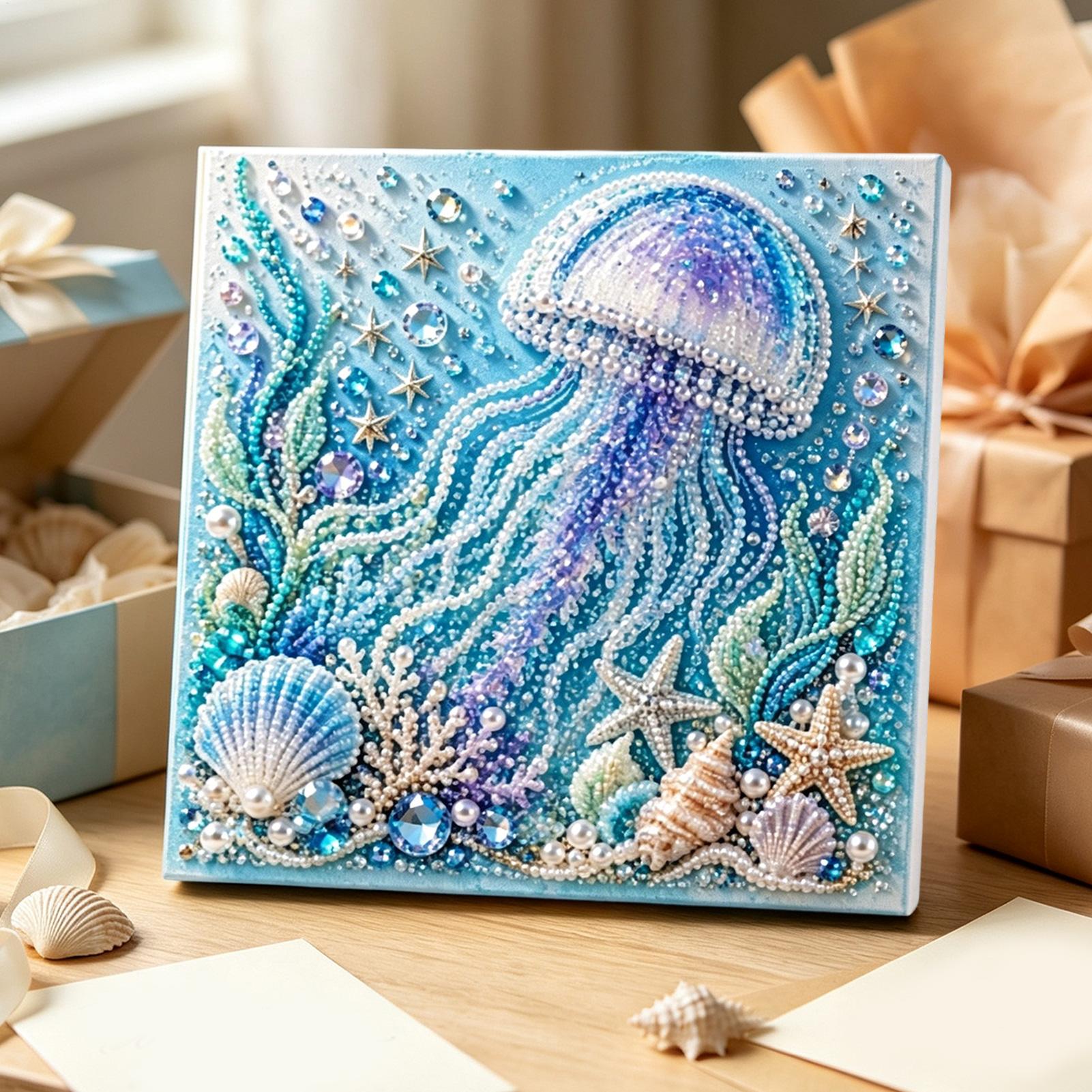 DIY Ocean Themed Pearl Craft K - Art Craft Jellyfish ulasan dan harga