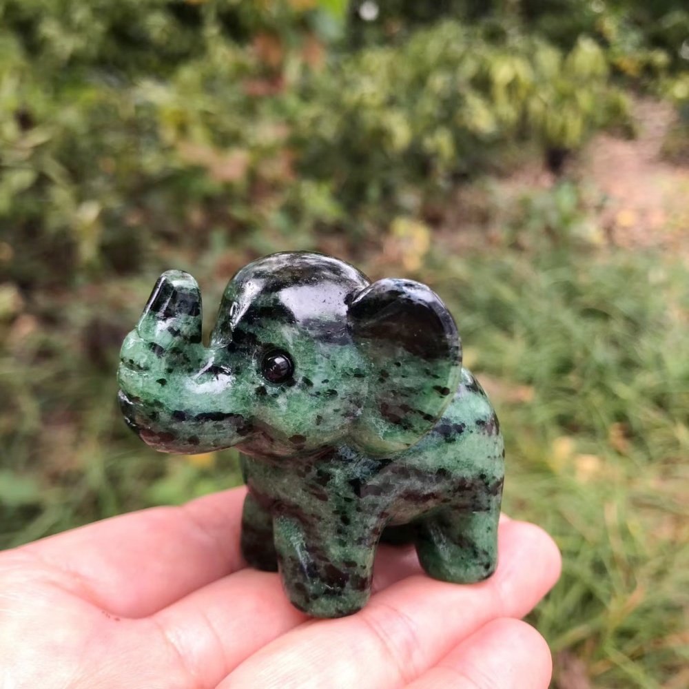 6cm Mixed Natural Crystal Mini - Art Craft Elephant ulasan dan harga