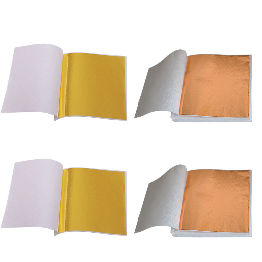 200Sheets Gold Leaf Foil Paper - Art Craft In Paper ulasan dan harga