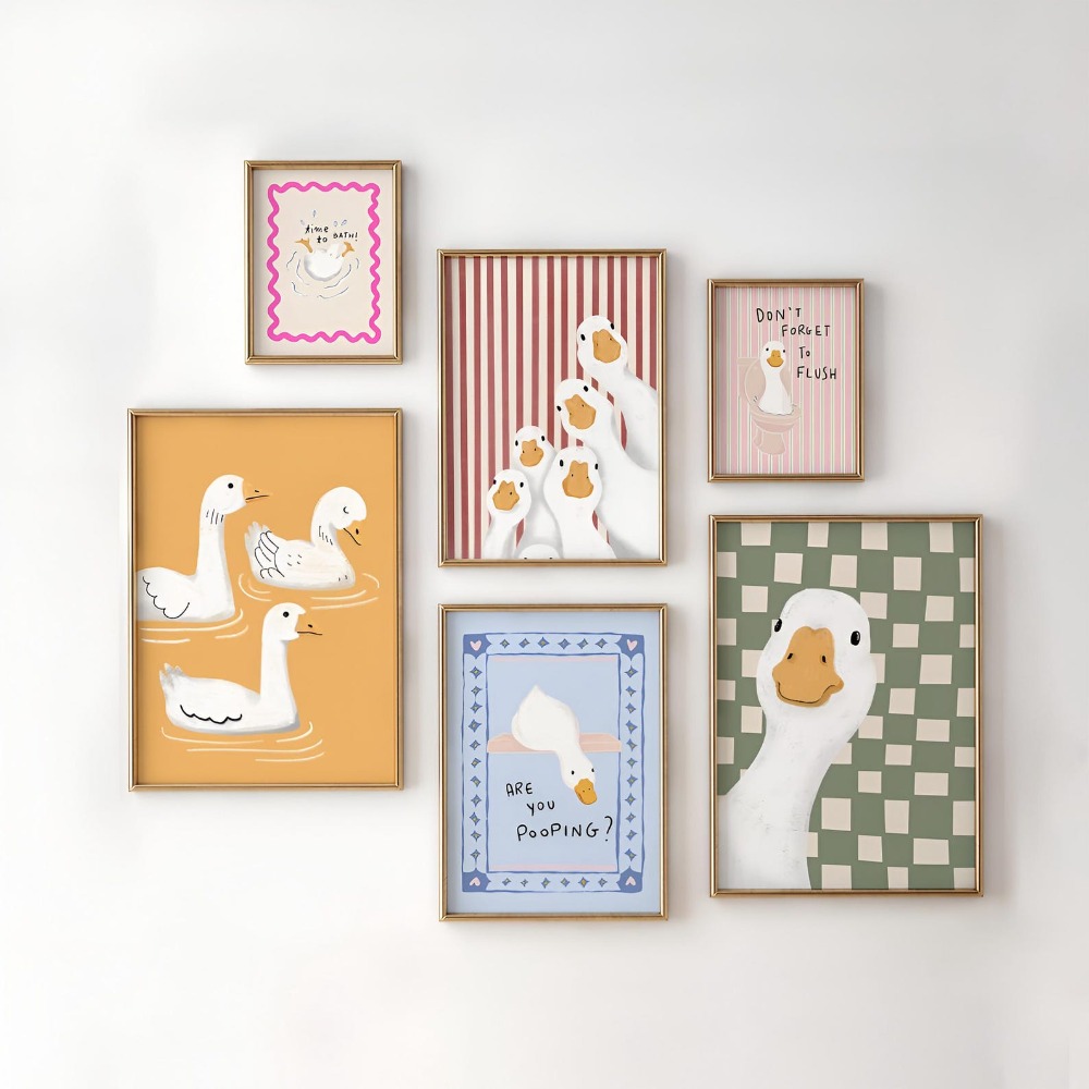 ​Frameless Funny Goose Bathroo - Art Craft Duck ulasan dan harga