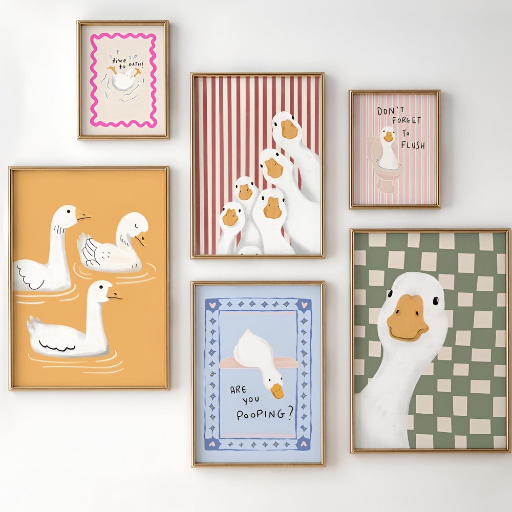 ​Frameless Funny Goose Bathroo - Art Craft Duck ulasan dan harga