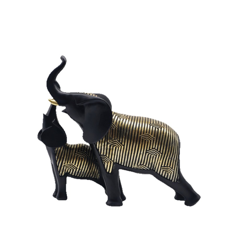 Chinese Style Lucky Mother And - Art Craft Elephant ulasan dan harga