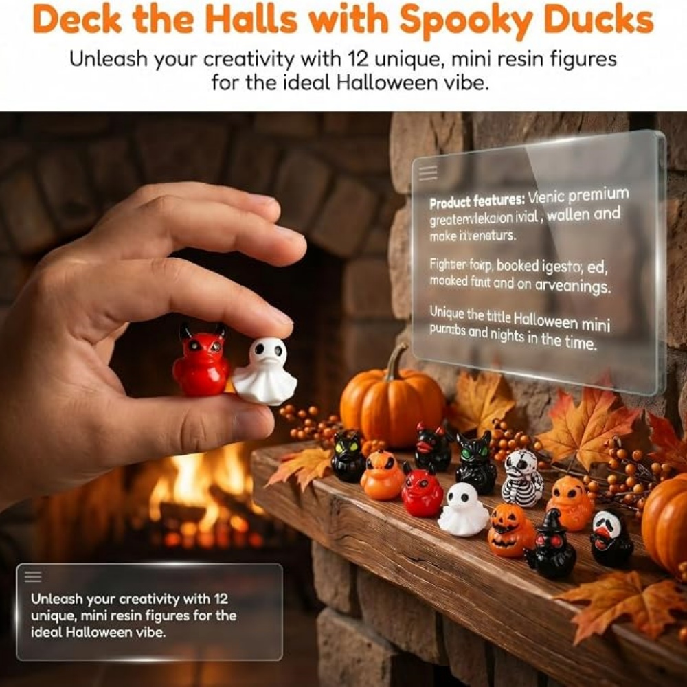 10/100pcs Halloween Mini Ducks - Art Craft Duck ulasan dan harga
