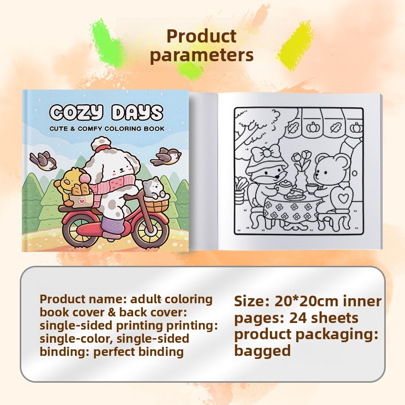 Cozy Days Coloring Book Cute F - Art Craft Duck ulasan dan harga