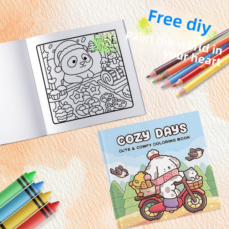 Cozy Days Coloring Book Cute F - Art Craft Duck ulasan dan harga