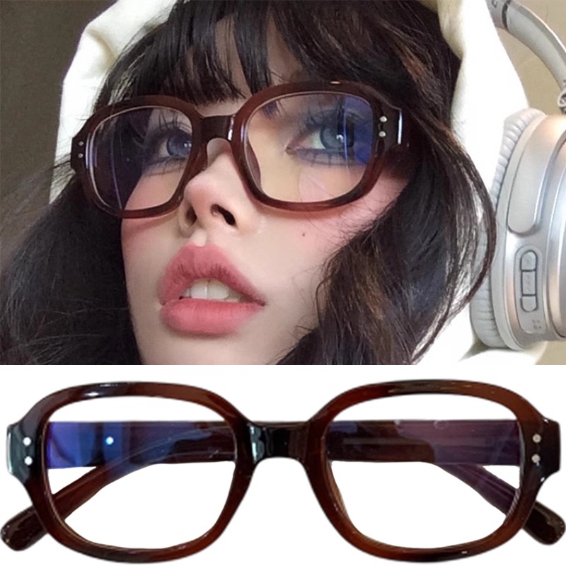 Y2K Women Retro Oval Square Gl - Art Craft Glasses ulasan dan harga