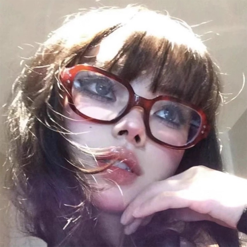 Y2K Women Retro Oval Square Gl - Art Craft Glasses ulasan dan harga