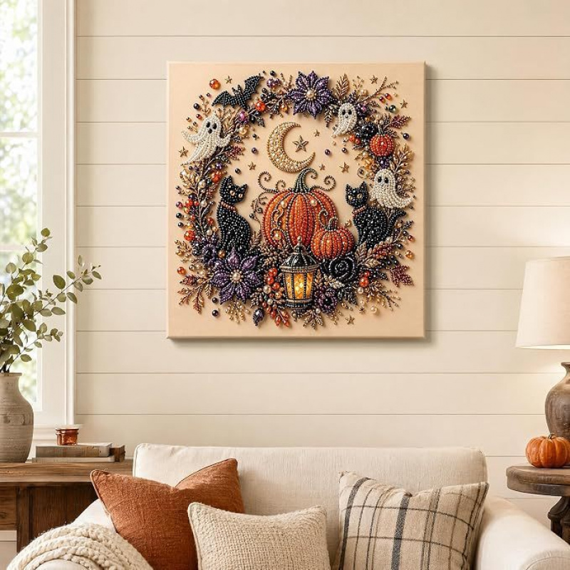 2026 Halloween Ghost & Pumpkin - Art Craft Halloween ulasan dan harga