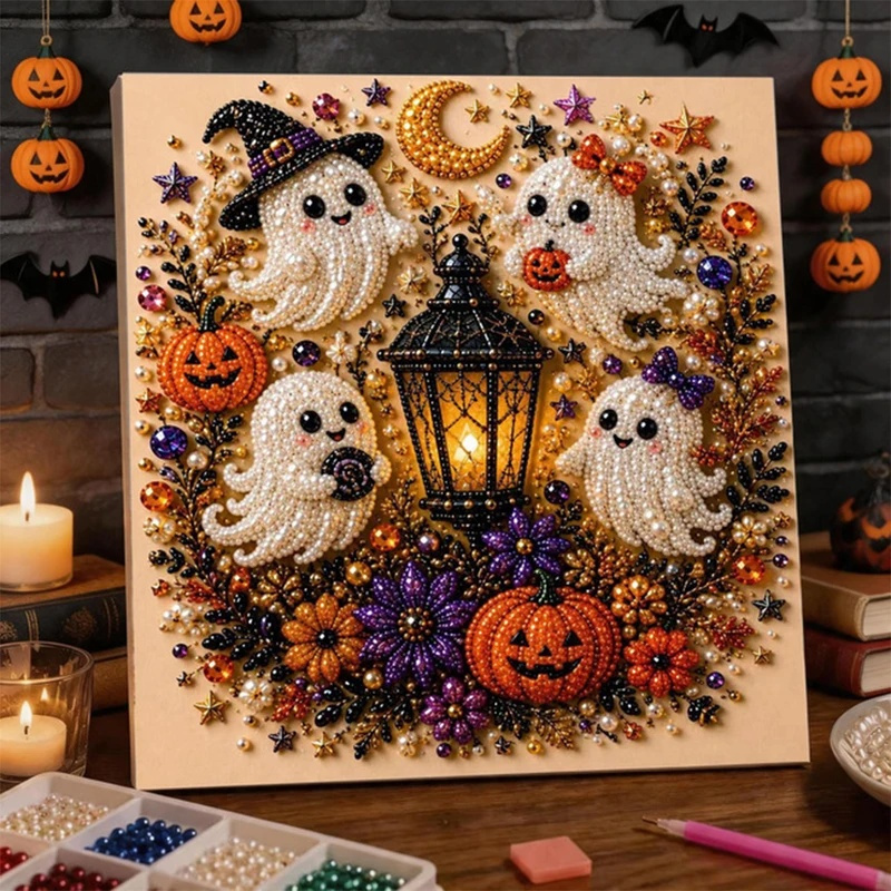 2026 Halloween Ghost & Pumpkin - Art Craft Halloween ulasan dan harga