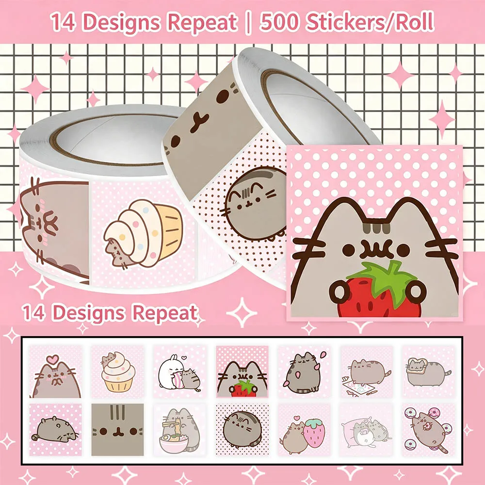 Hou 500pcs Pusheen Cartoon Cat - Art Craft And ulasan dan harga