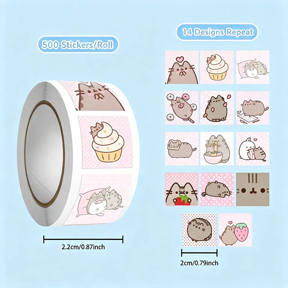 Hou 500pcs Pusheen Cartoon Cat - Art Craft And ulasan dan harga