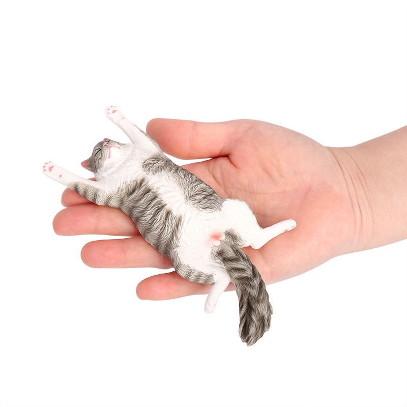 Creative Sleeping Cat Figurine - Art Craft Cat ulasan dan harga