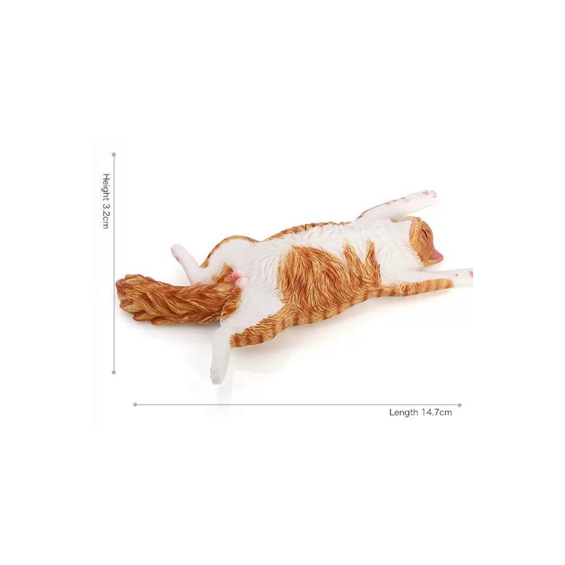 Creative Sleeping Cat Figurine - Art Craft Cat ulasan dan harga
