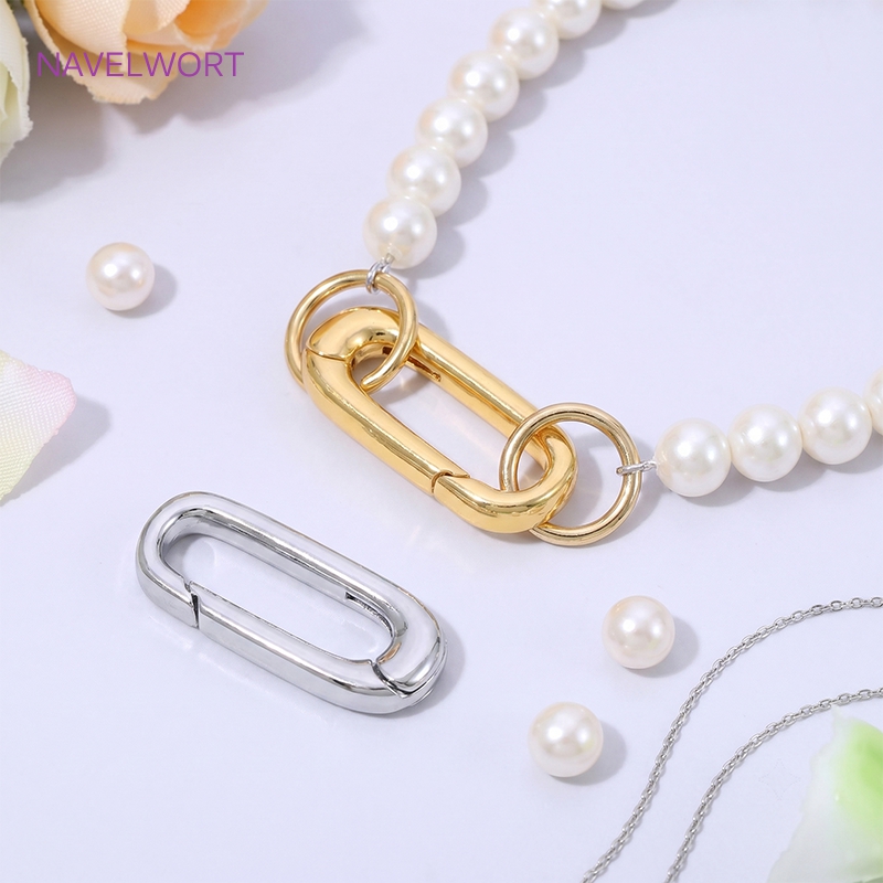 1/2/4Pcs 18K Gold Plated Oval  - Art Craft Making ulasan dan harga
