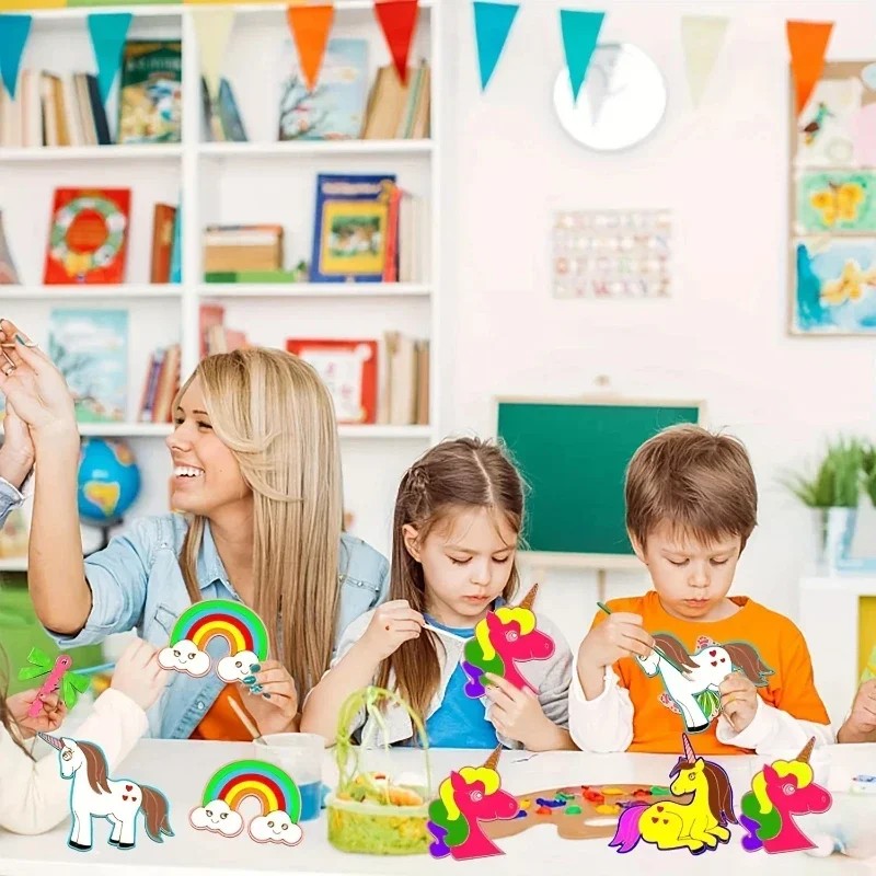 24pcs high-quality unicorn woo - Art Craft Unicorn ulasan dan harga
