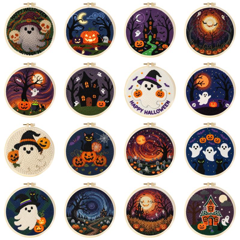 Halloween Theme Punch Needle E - Art Craft Easy With Paper ulasan dan harga