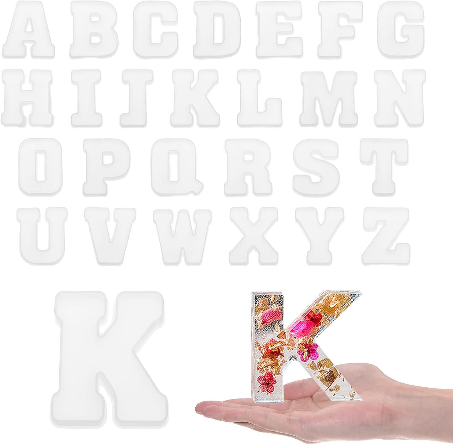 26pcs Large Letter Resin Moldi - Art And Craft Letter Z ulasan dan harga