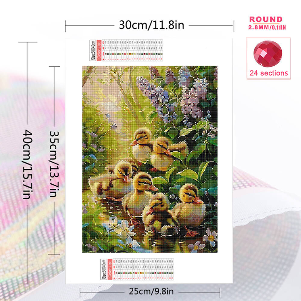 Frameless, 5D DIY Diamond Pain - Art Craft Duck ulasan dan harga