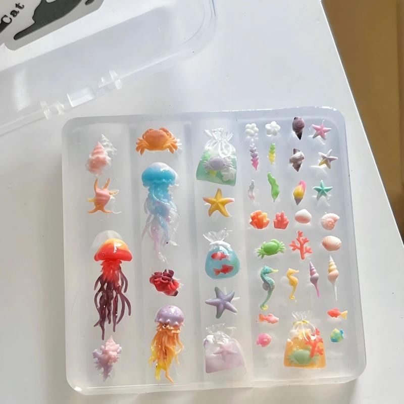 Transparent Silicone Manicure  - Art Craft Jellyfish ulasan dan harga